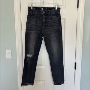 Kut from the Kloth Black Washed Straight Jeans